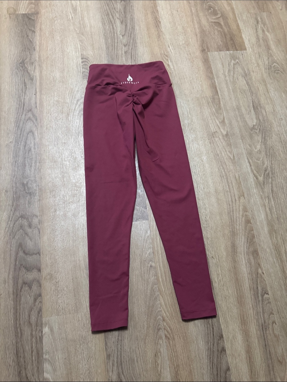 Ryderwear Maroon High-Waist Leggings scrunched butt flattering women’s XS